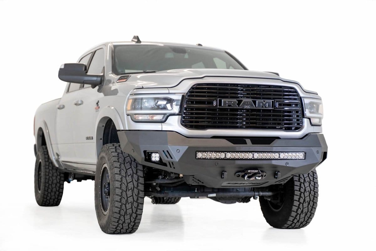ADD F561423030103 2019 - 2023 Ram 2500/3500 Stealth Fighter Front Winch Bumper - Rugged Truck Gear