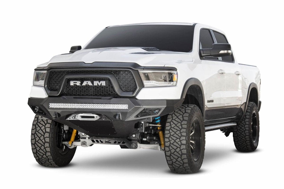 ADD F611422770103 2019 - 2023 Ram Rebel 1500 Stealth Fighter Front Winch Bumper - Rugged Truck Gear