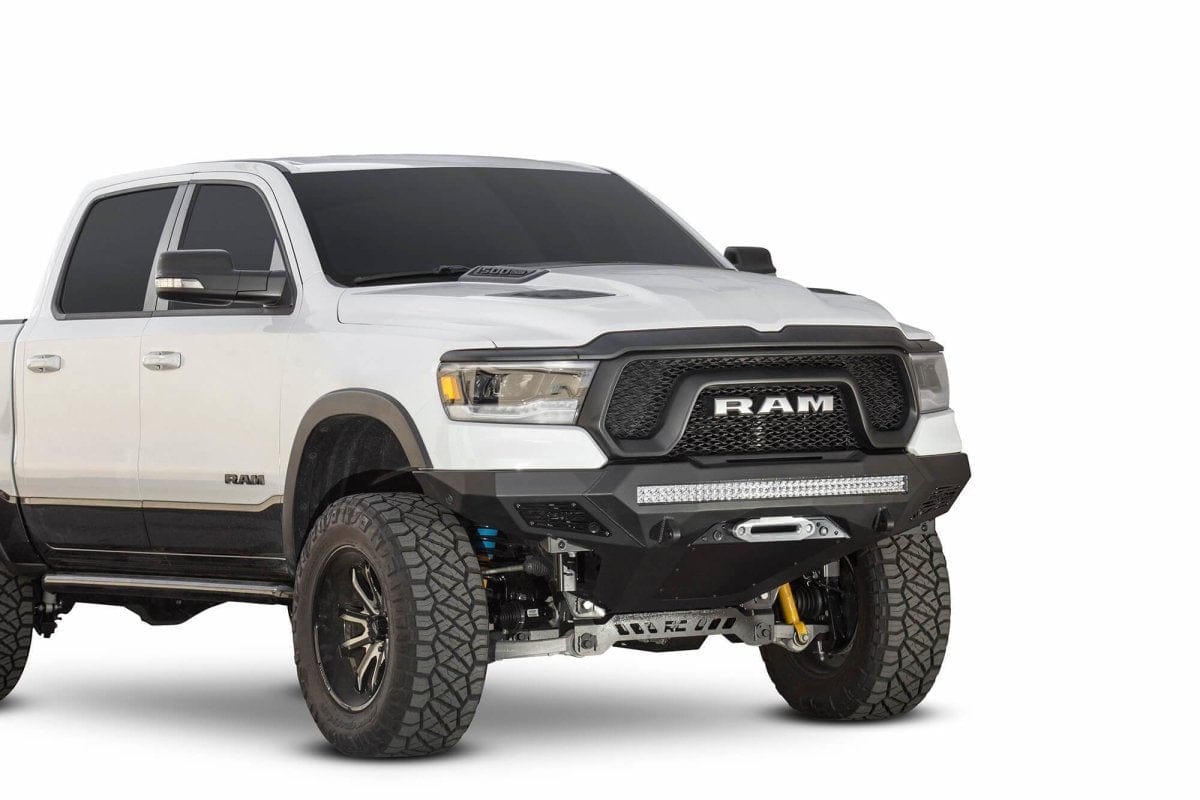 ADD F611422770103 2019 - 2023 Ram Rebel 1500 Stealth Fighter Front Winch Bumper - Rugged Truck Gear