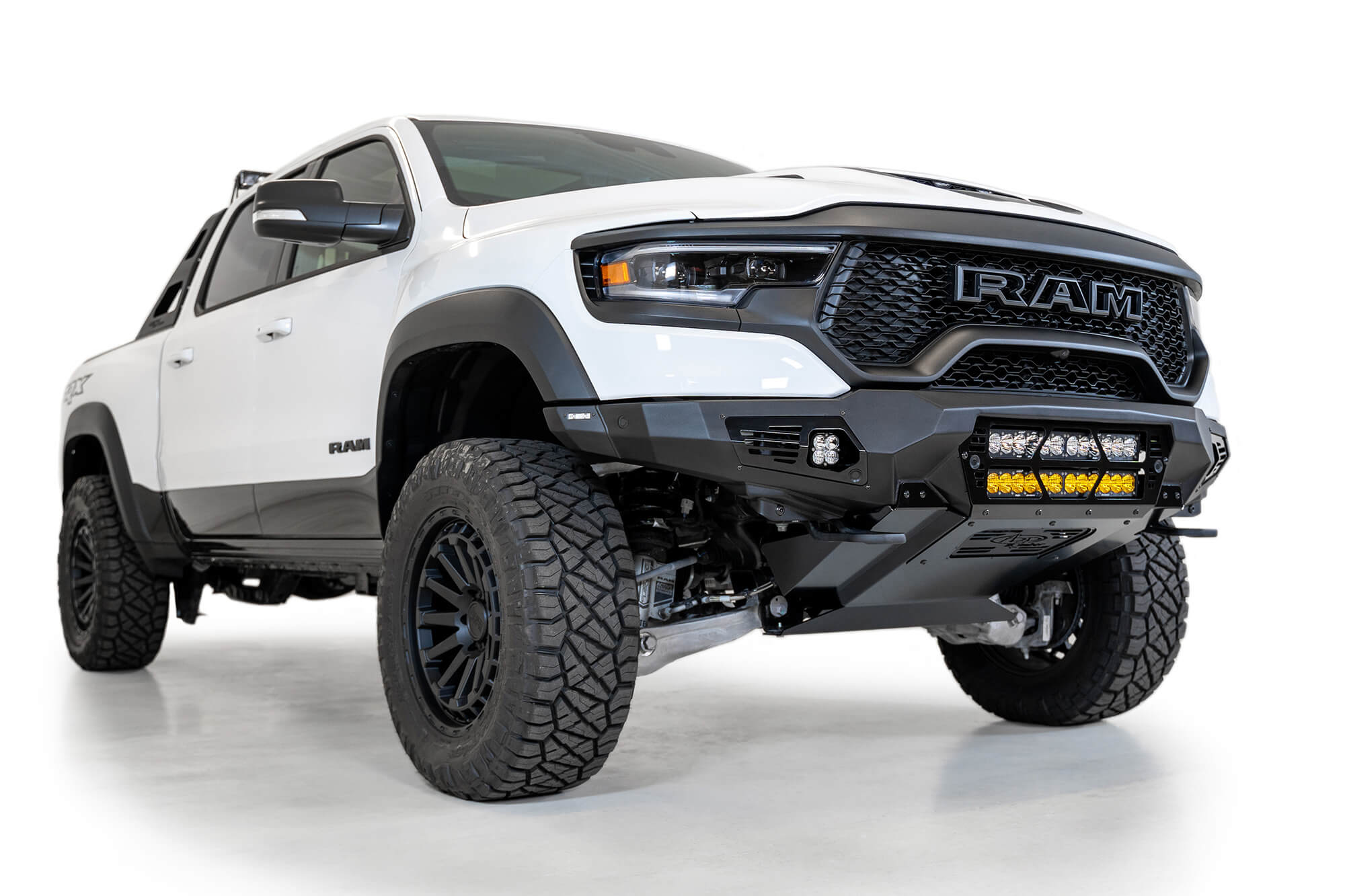ADD F620012140103 2021 - 2023 Ram 1500 TRX Bomber Front Bumper (20 Inch Lights) - Rugged Truck Gear