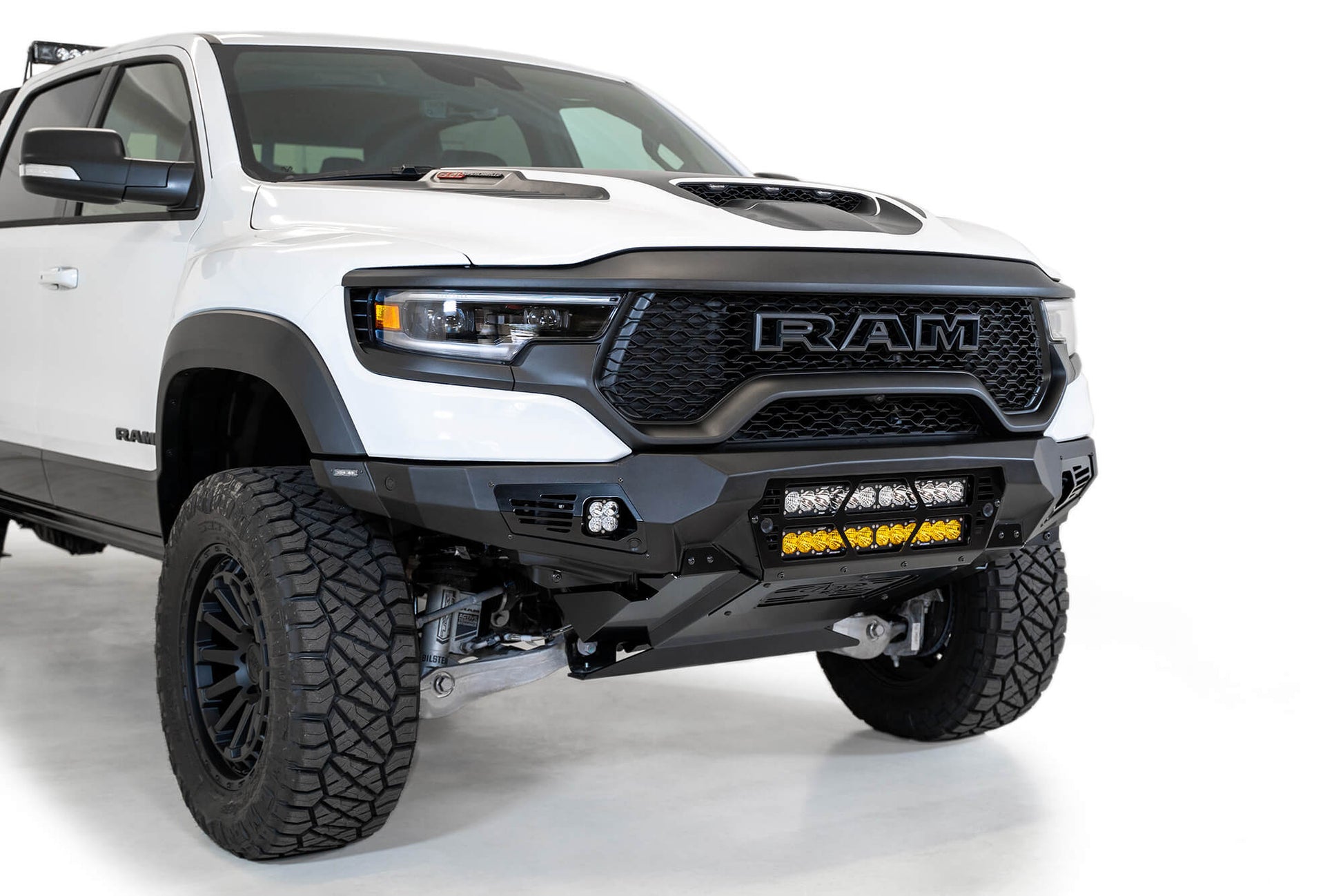 ADD F620012140103 2021 - 2023 Ram 1500 TRX Bomber Front Bumper (20 Inch Lights) - Rugged Truck Gear