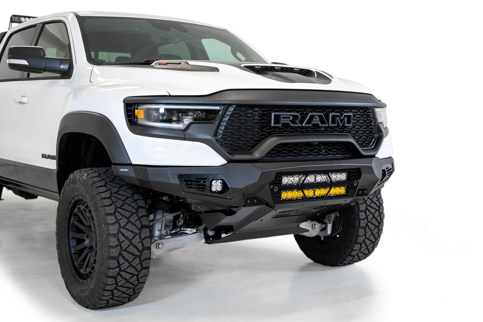 ADD F620012140103 2021 - 2023 Ram 1500 TRX Bomber Front Bumper (20 Inch Lights) - Rugged Truck Gear