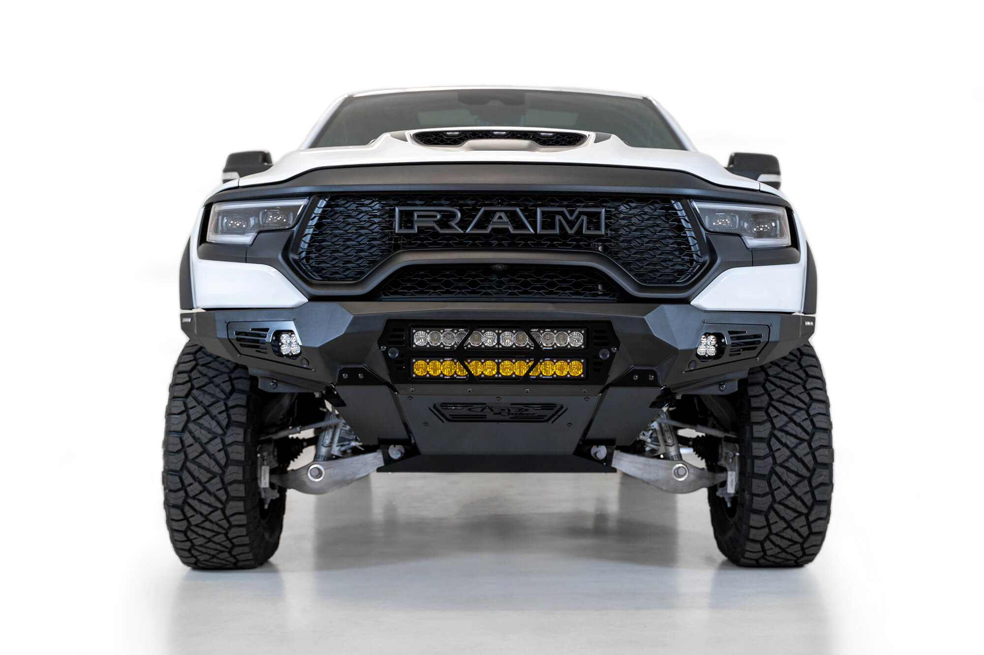 ADD F620012140103 2021 - 2023 Ram 1500 TRX Bomber Front Bumper (20 Inch Lights) - Rugged Truck Gear