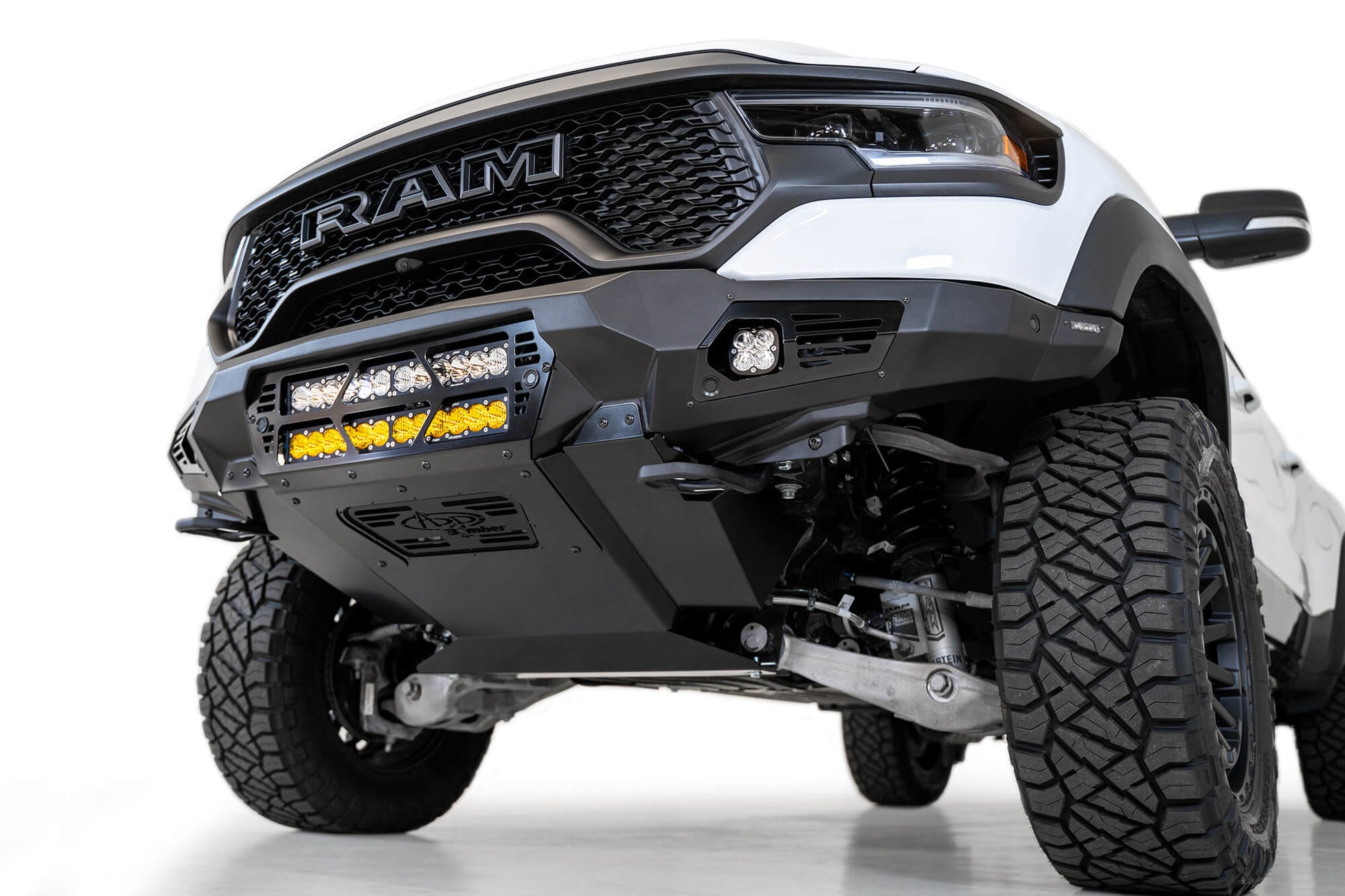 ADD F620012140103 2021 - 2023 Ram 1500 TRX Bomber Front Bumper (20 Inch Lights) - Rugged Truck Gear