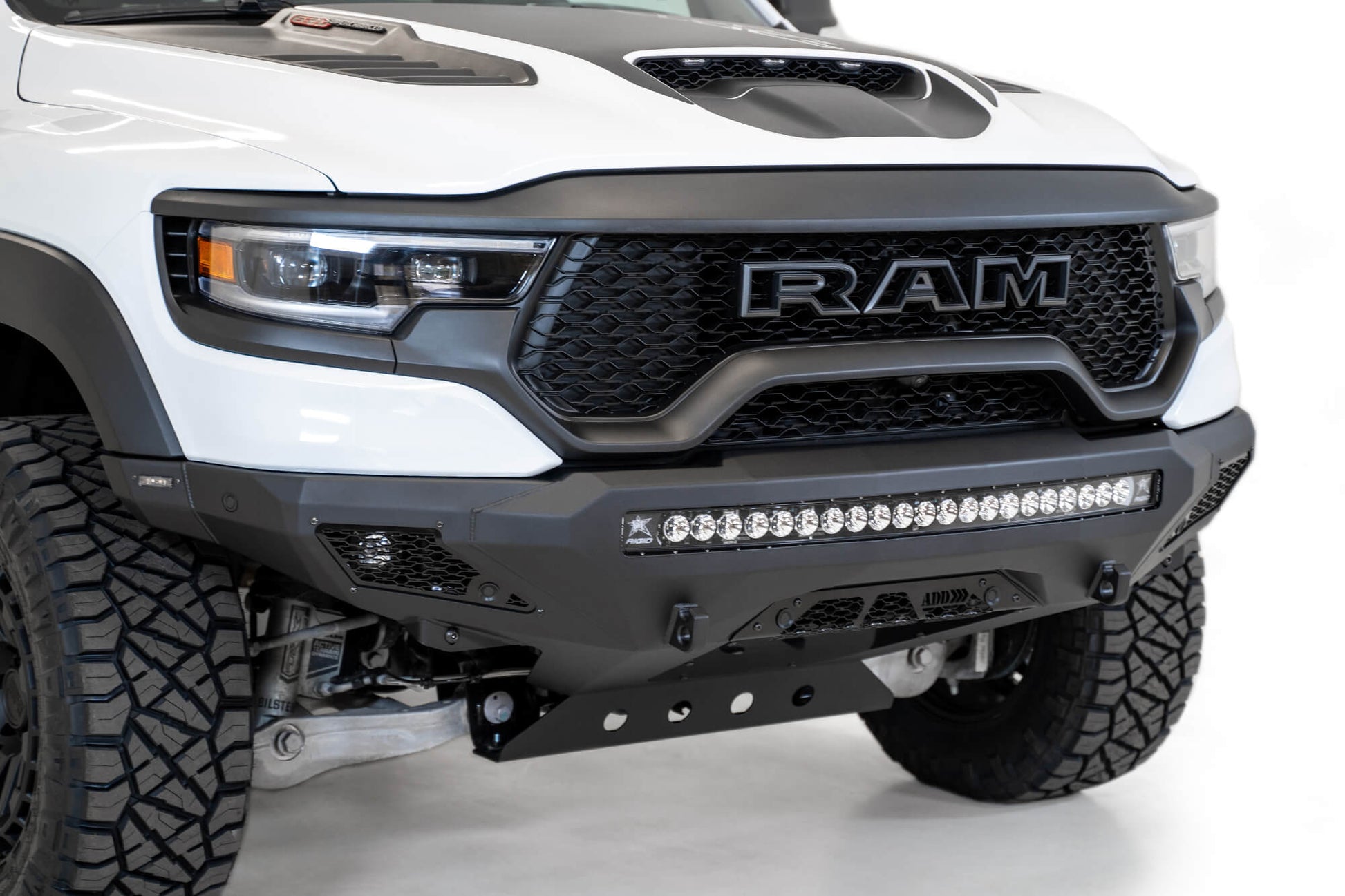 ADD F620153030103 2021 - 2024 Ram 1500 TRX Stealth Fighter Front Bumper - Rugged Truck Gear