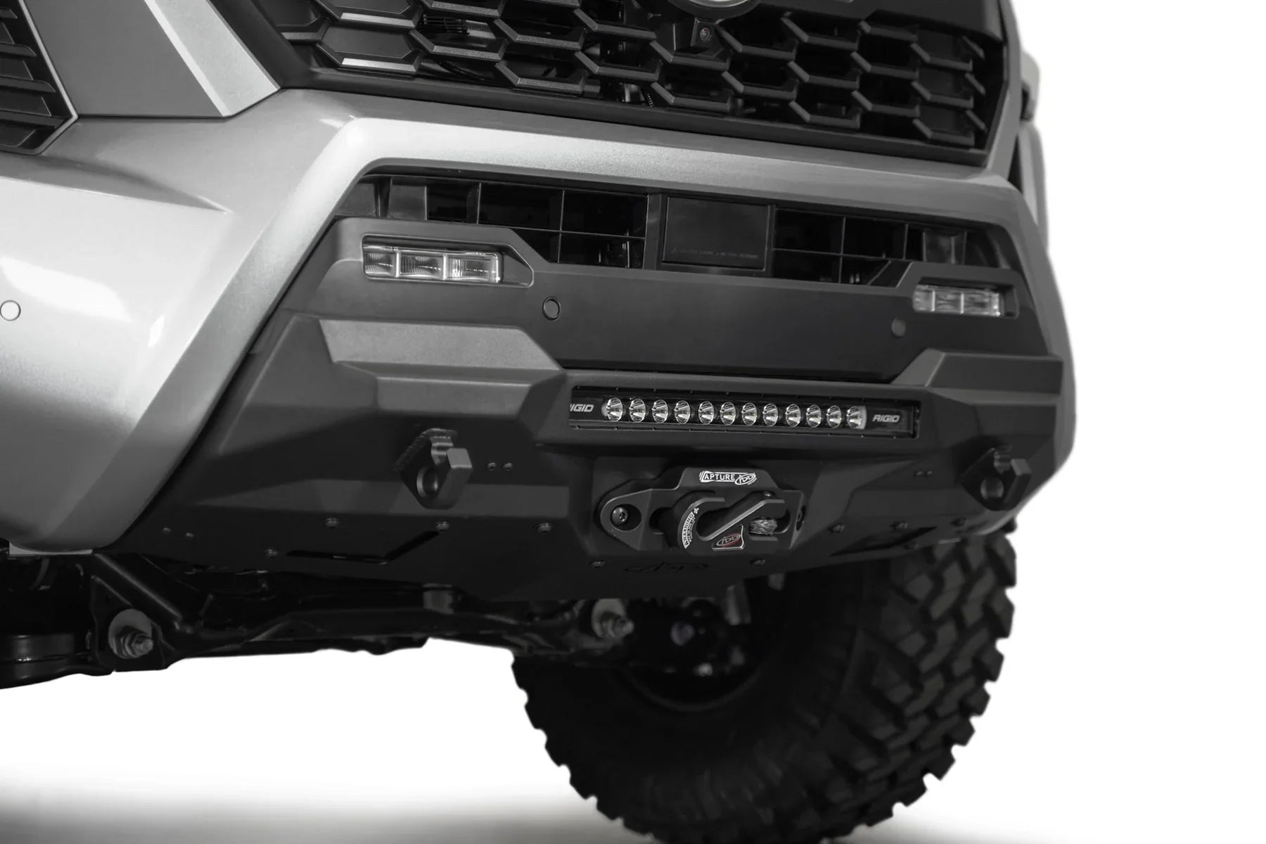 ADD F6703412601NA 2024 Toyota Tacoma Stealth Center Mount Winch Front Bumper - Rugged Truck Gear