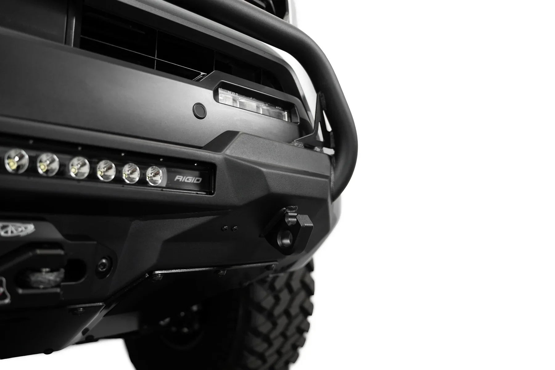 ADD F6703512601NA 2024 Toyota Tacoma Stealth Center Mount Winch Front Bumper with Top Hoop - Rugged Truck Gear