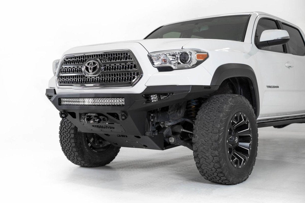 ADD F681202200103 2016-2021 Toyota Tacoma Stealth Fighter Winch Front Bumper - BumperStock