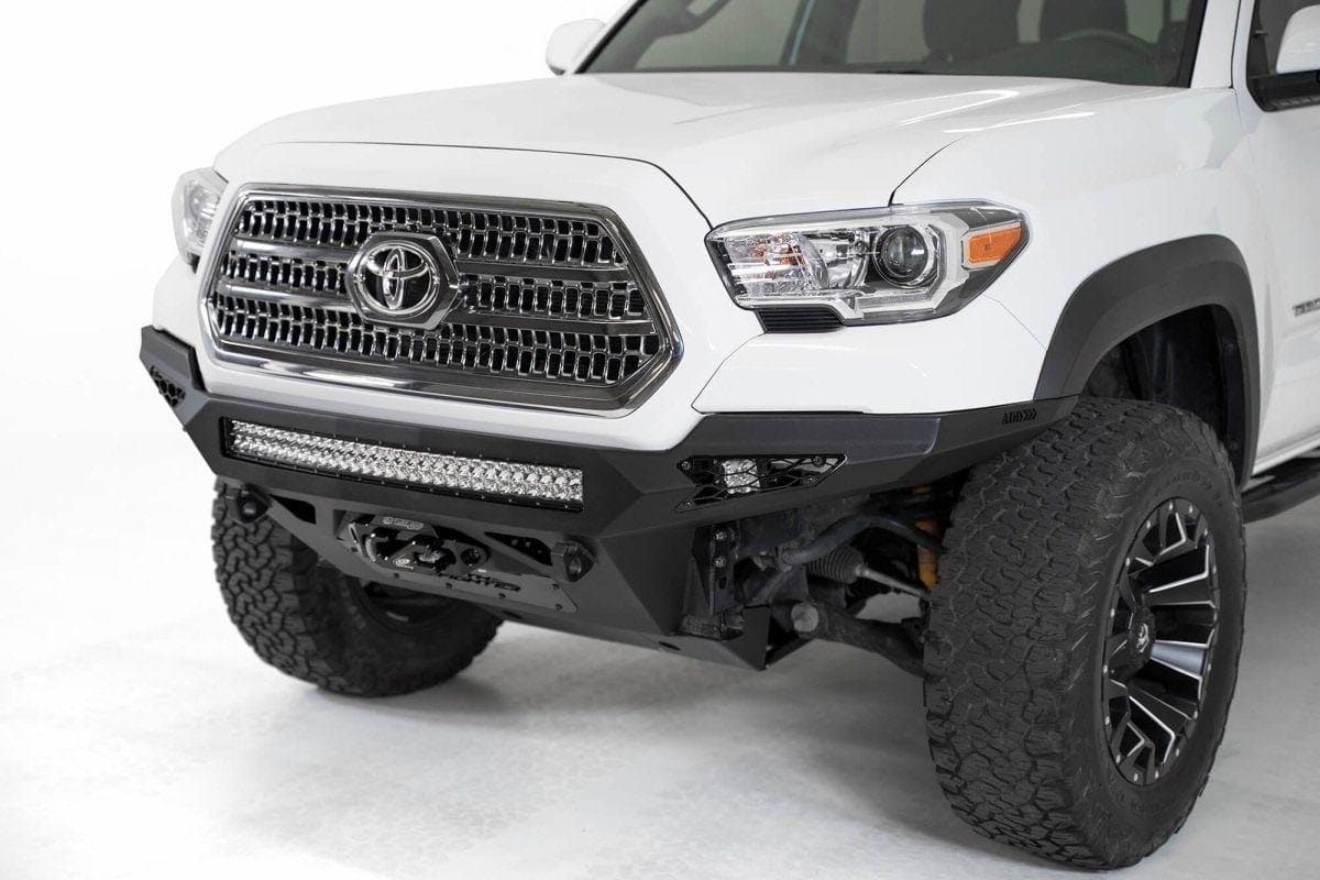 ADD F681202200103 2016 - 2023 Toyota Tacoma Stealth Fighter Front Winch Bumper - Rugged Truck Gear