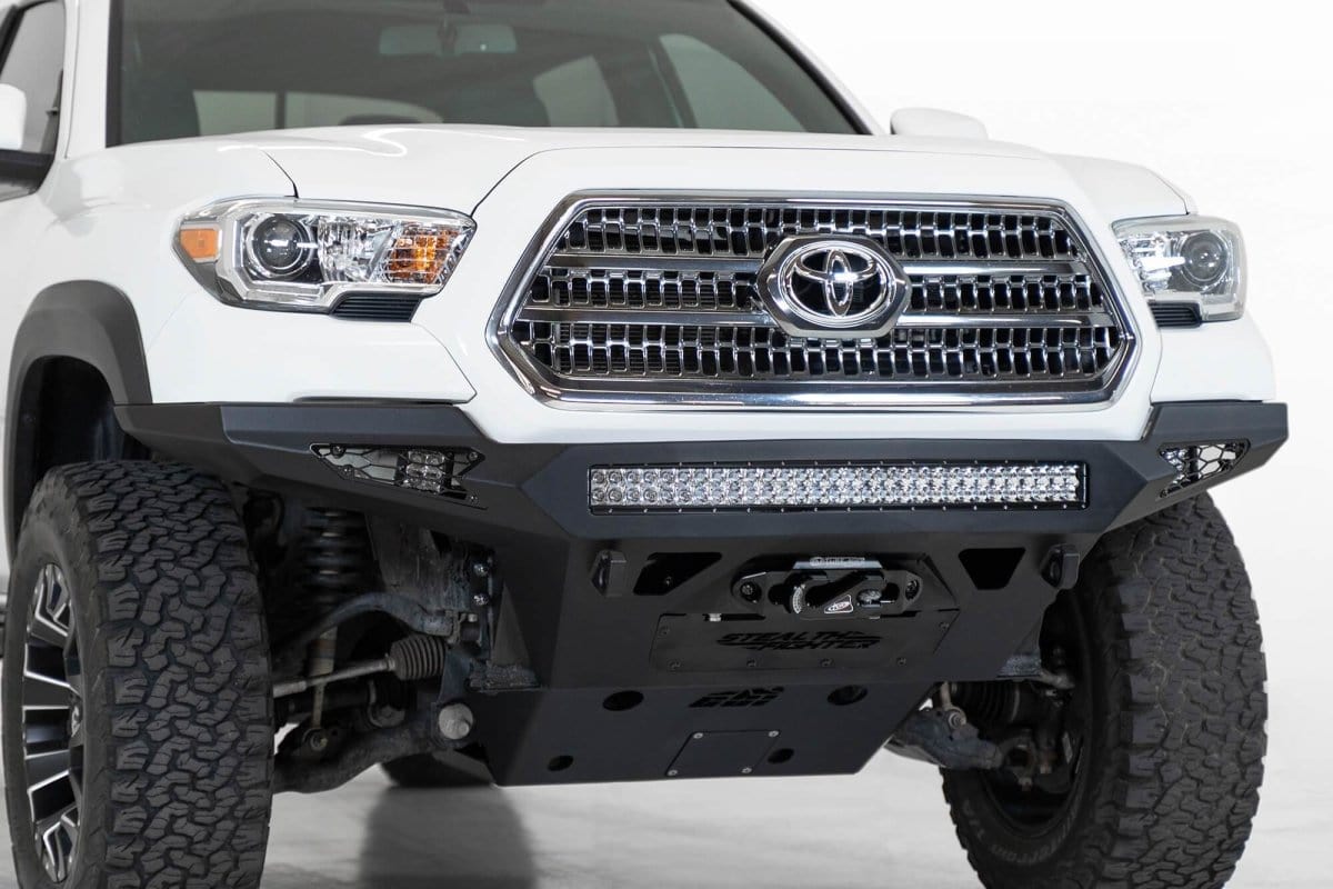 ADD F681202200103 2016 - 2023 Toyota Tacoma Stealth Fighter Front Winch Bumper - Rugged Truck Gear
