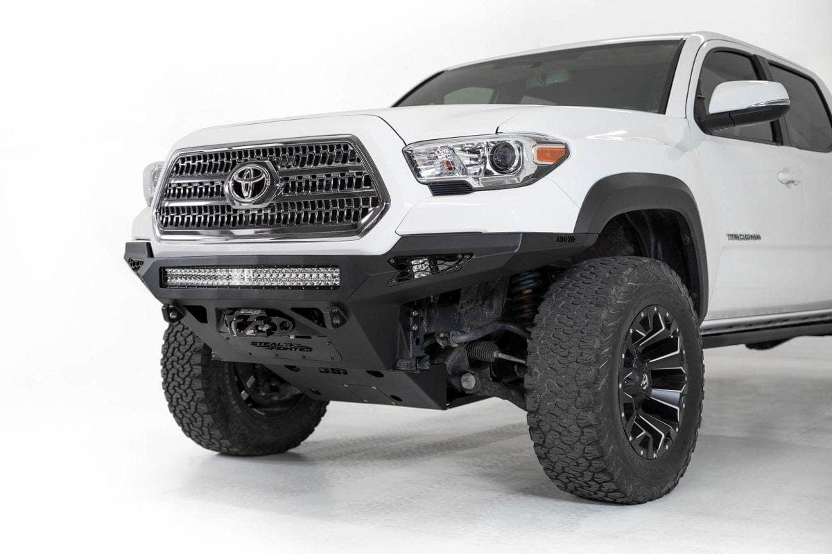 ADD F681202200103 2016 - 2023 Toyota Tacoma Stealth Fighter Front Winch Bumper - Rugged Truck Gear