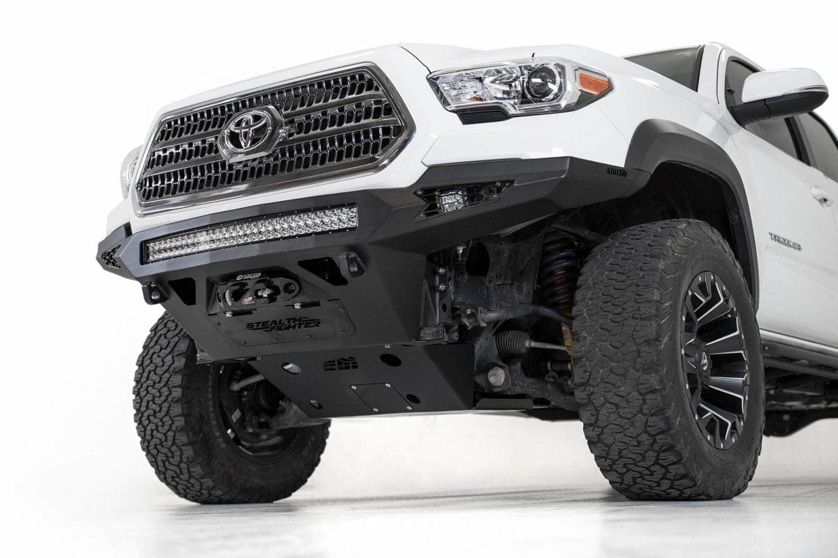 ADD F681202200103 2016 - 2023 Toyota Tacoma Stealth Fighter Front Winch Bumper - Rugged Truck Gear