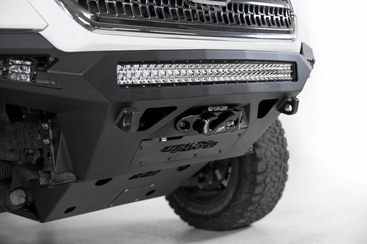 ADD F681202200103 2016 - 2023 Toyota Tacoma Stealth Fighter Front Winch Bumper - Rugged Truck Gear