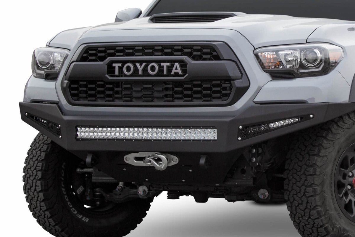 ADD F687382730103 2016 - 2023 Toyota Tacoma HoneyBadger Front Winch Bumper - Rugged Truck Gear