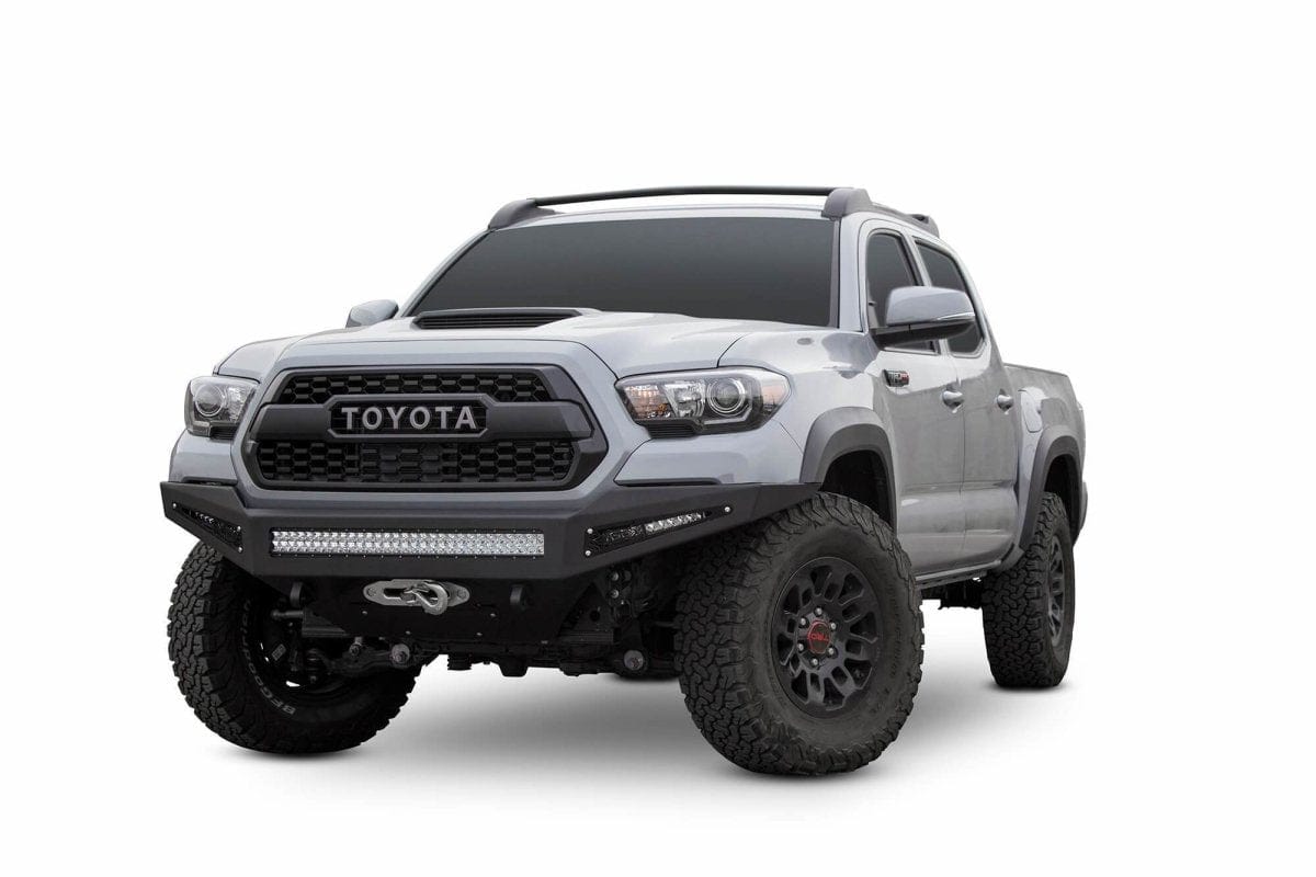 ADD F687382730103 2016 - 2023 Toyota Tacoma HoneyBadger Front Winch Bumper - Rugged Truck Gear