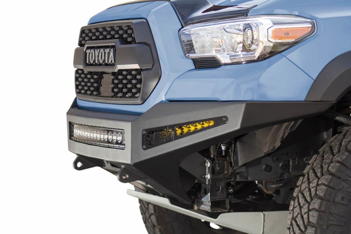 ADD F687382730103 2016 - 2023 Toyota Tacoma HoneyBadger Front Winch Bumper - Rugged Truck Gear