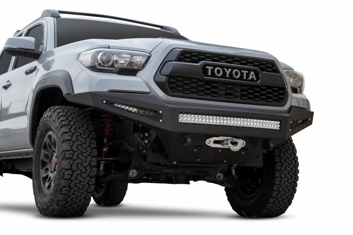 ADD F687382730103 2016 - 2023 Toyota Tacoma HoneyBadger Front Winch Bumper - Rugged Truck Gear