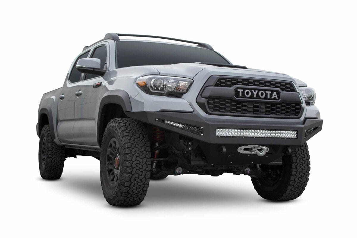 ADD F687382730103 2016 - 2023 Toyota Tacoma HoneyBadger Front Winch Bumper - Rugged Truck Gear
