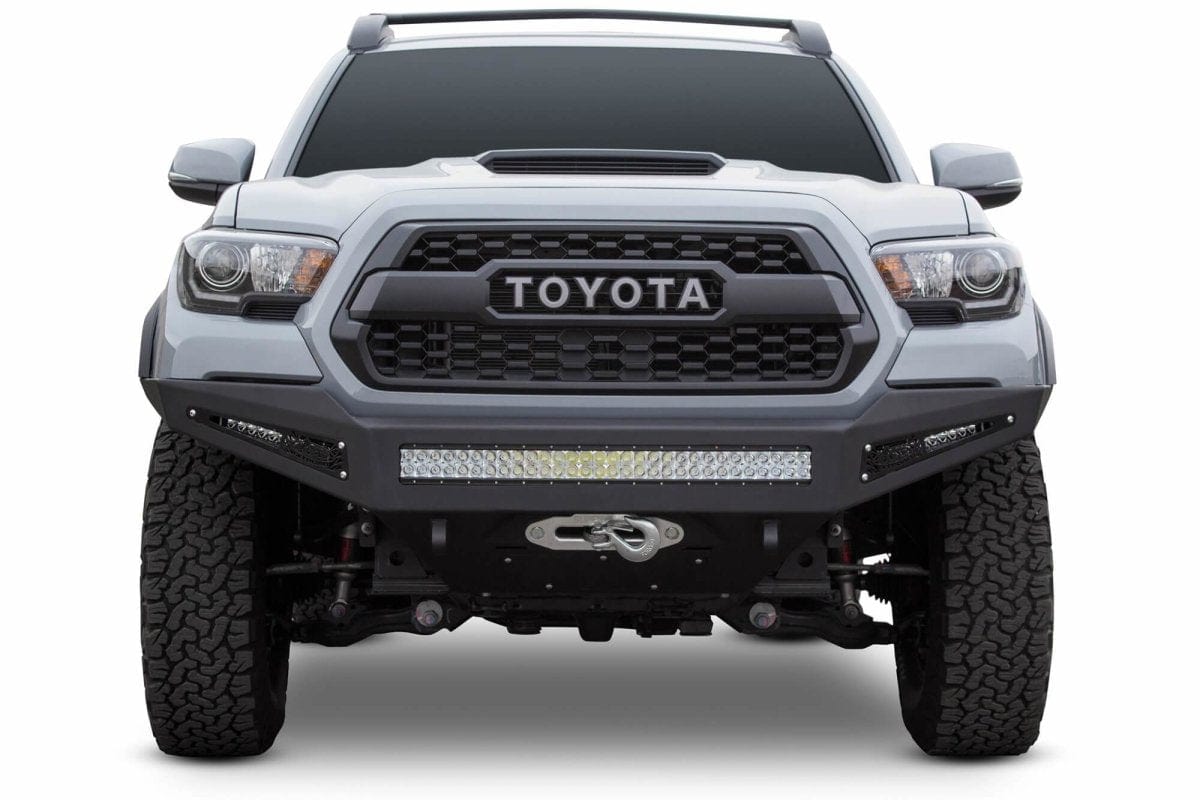 ADD F687382730103 2016 - 2023 Toyota Tacoma HoneyBadger Front Winch Bumper - Rugged Truck Gear