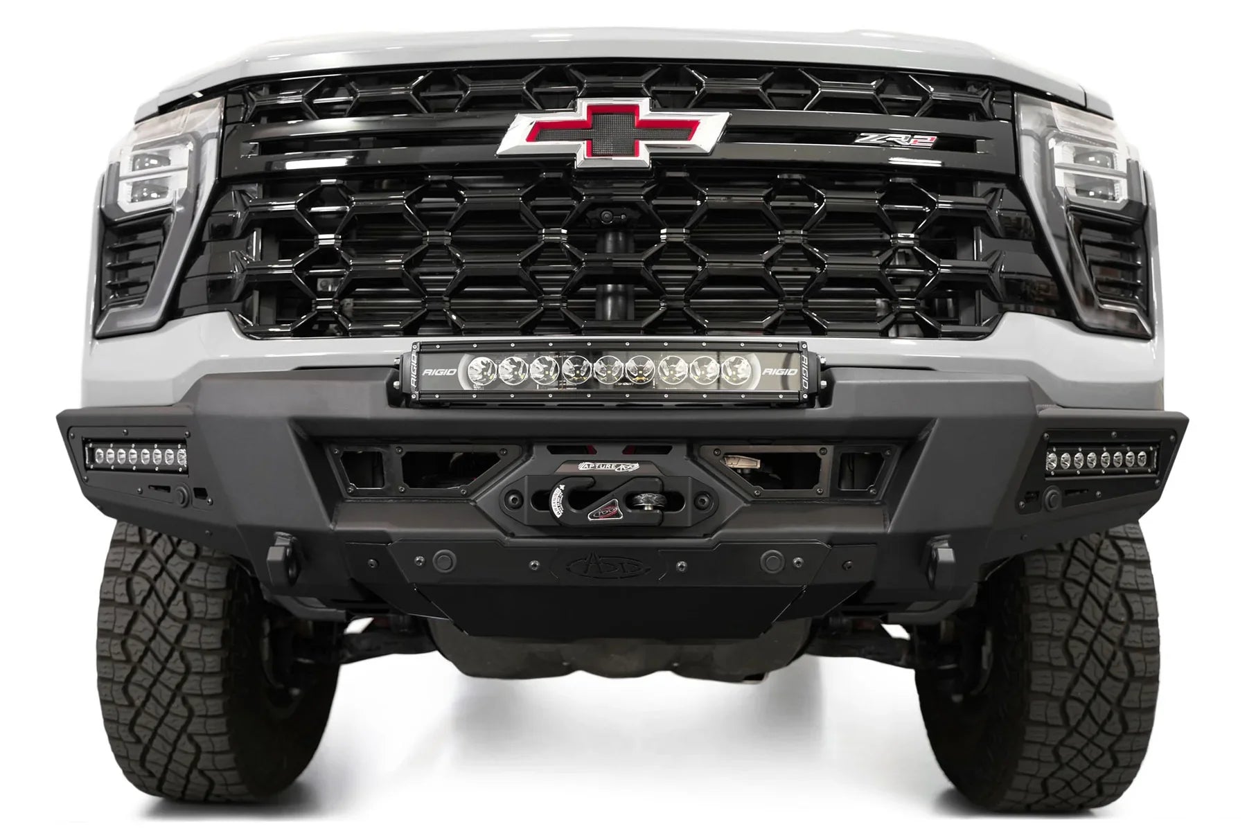 ADD F820335070103 2024 Chevy Silverado 2500 HD Phantom Winch Front Bumper - Rugged Truck Gear