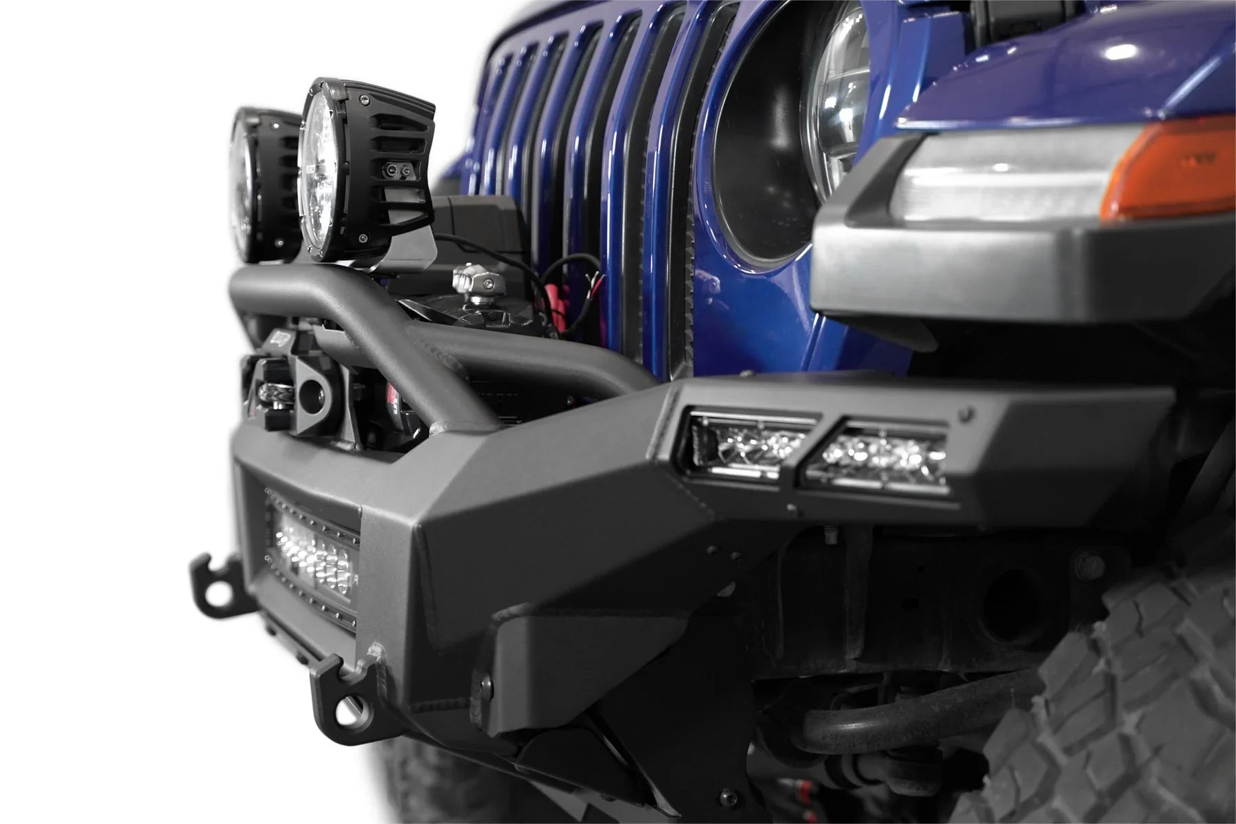 ADD F980335070103 2020 - 2024 Jeep Gladiator JT Phantom Winch Front Bumper - Rugged Truck Gear