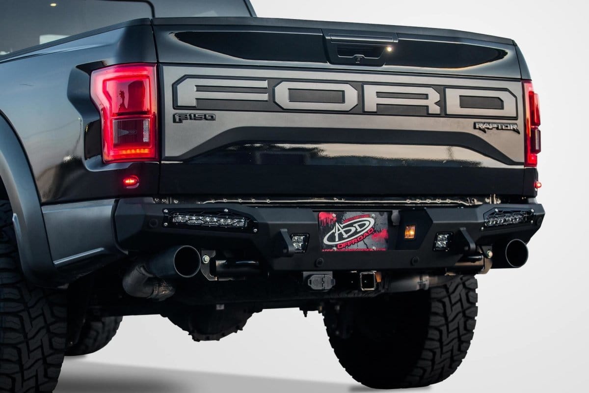 ADD R117321430103 2017 - 2020 Ford F150 Raptor HoneyBadger Rear Bumper (10" Lights) - Rugged Truck Gear