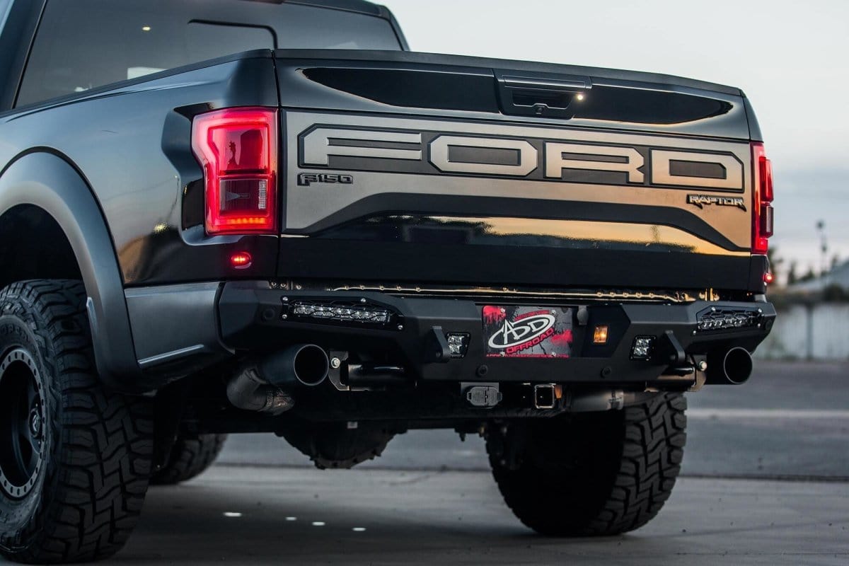 ADD R117321430103 2017 - 2020 Ford F150 Raptor HoneyBadger Rear Bumper (10" Lights) - Rugged Truck Gear