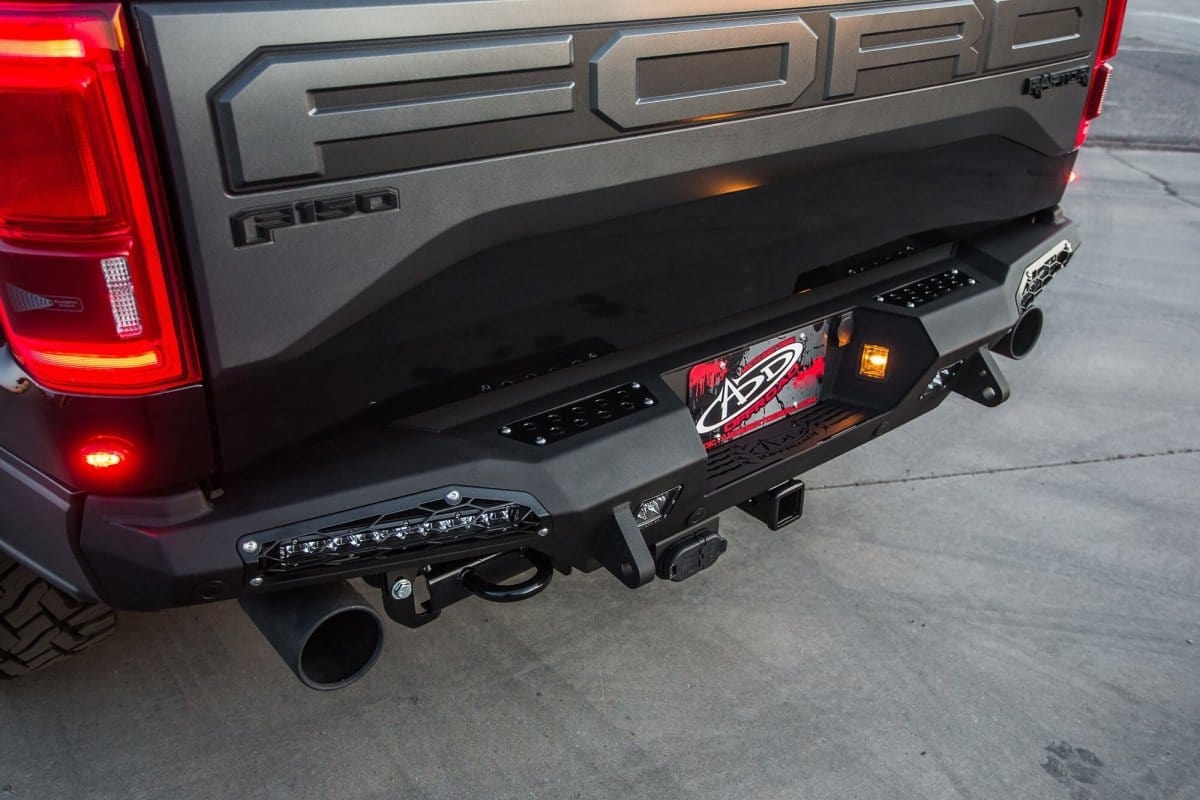 ADD R117321430103 2017 - 2020 Ford F150 Raptor HoneyBadger Rear Bumper (10" Lights) - Rugged Truck Gear