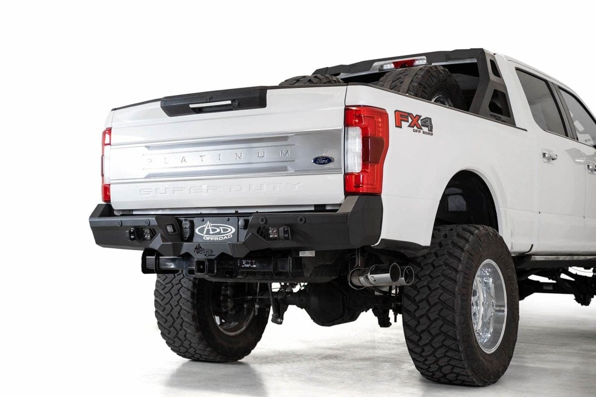 ADD R160051280103 2017-2021 Ford F250/F350 Super Duty Bomber Rear Bumper - BumperStock