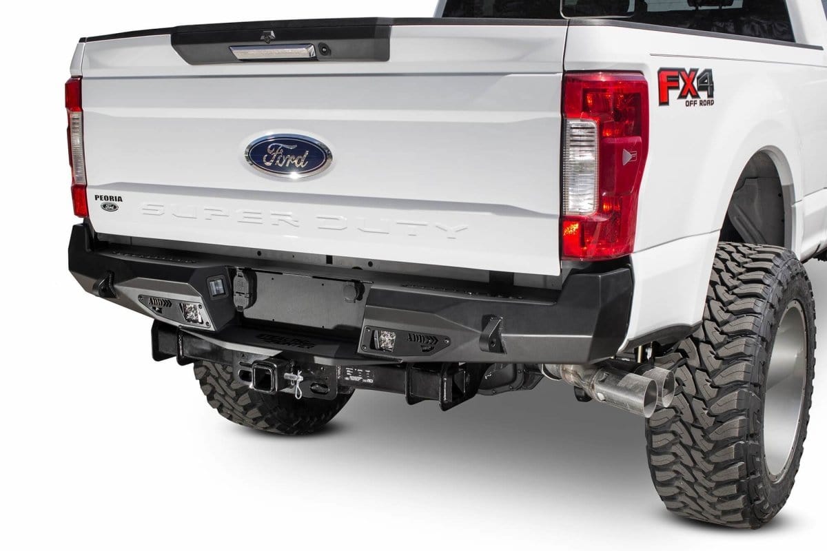 ADD R161231280103 2017 - 2022 Ford F250/F350 Super Duty Stealth Fighter Rear Bumper with Backup Sensors - Rugged Truck Gear