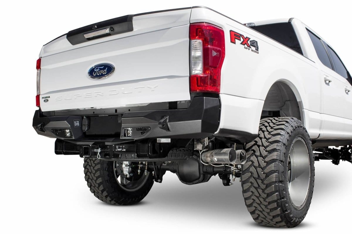 ADD R161231280103 2017 - 2022 Ford F250/F350 Super Duty Stealth Fighter Rear Bumper with Backup Sensors - Rugged Truck Gear
