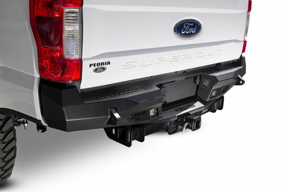 ADD R161231280103 2017 - 2022 Ford F250/F350 Super Duty Stealth Fighter Rear Bumper with Backup Sensors - Rugged Truck Gear