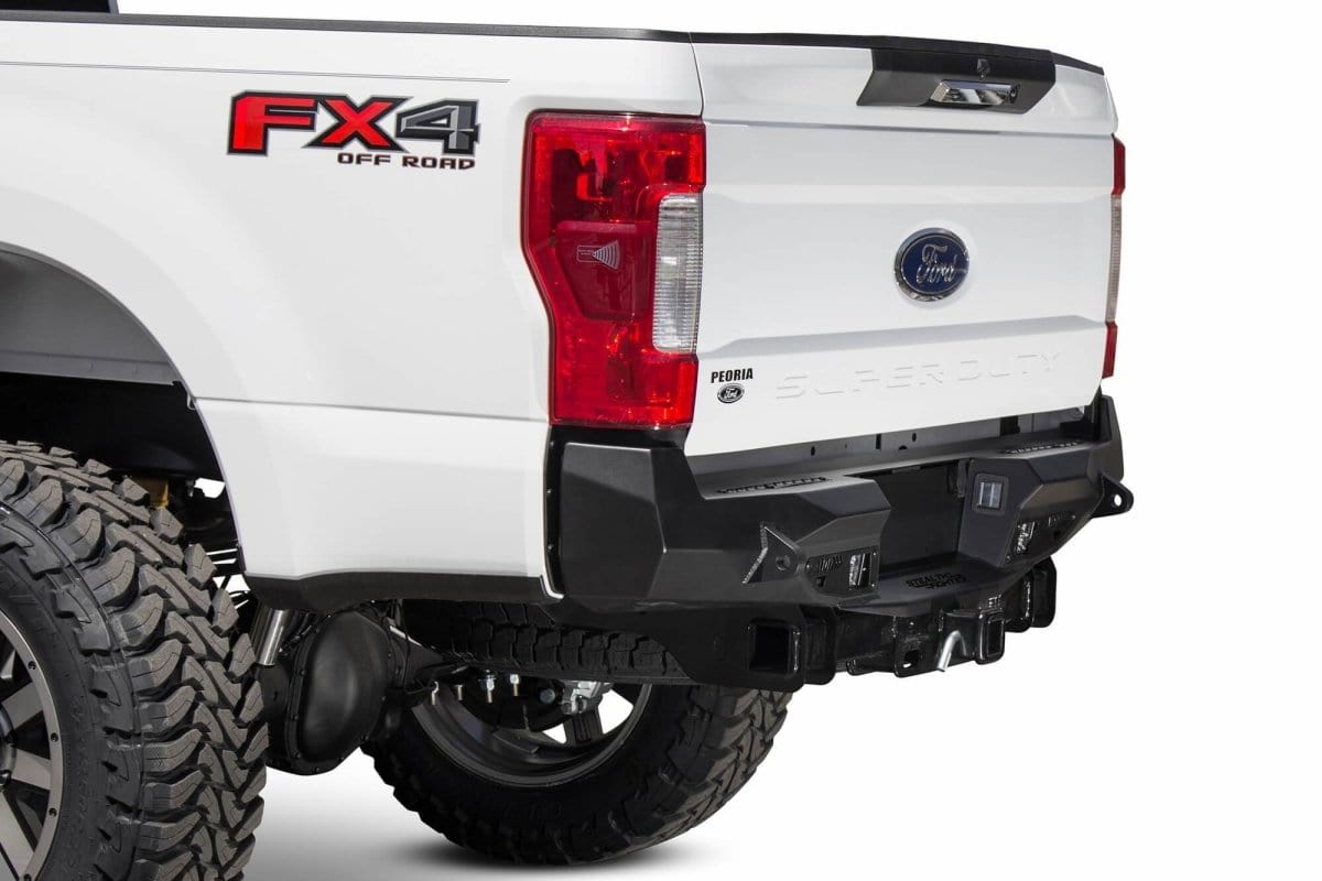ADD R161231280103 2017 - 2022 Ford F250/F350 Super Duty Stealth Fighter Rear Bumper with Backup Sensors - Rugged Truck Gear