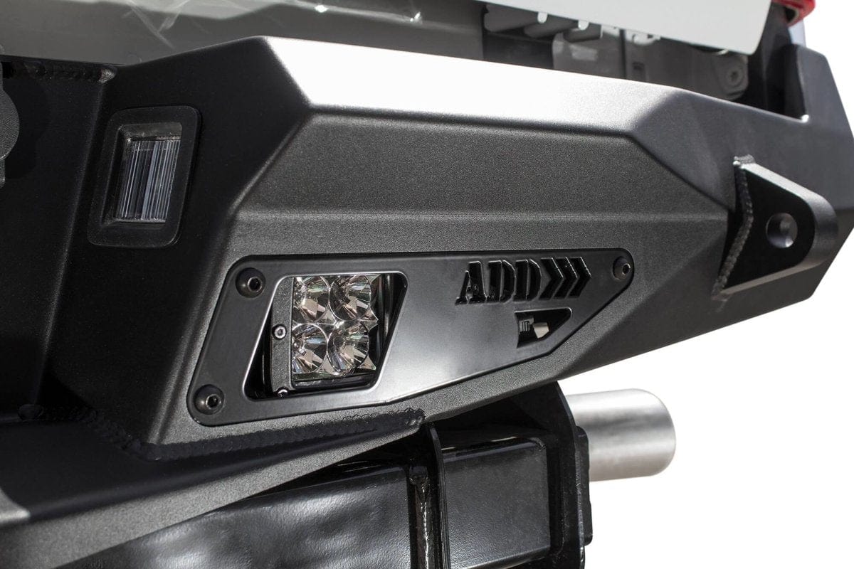 ADD R161231280103 2017 - 2022 Ford F250/F350 Super Duty Stealth Fighter Rear Bumper with Backup Sensors - Rugged Truck Gear