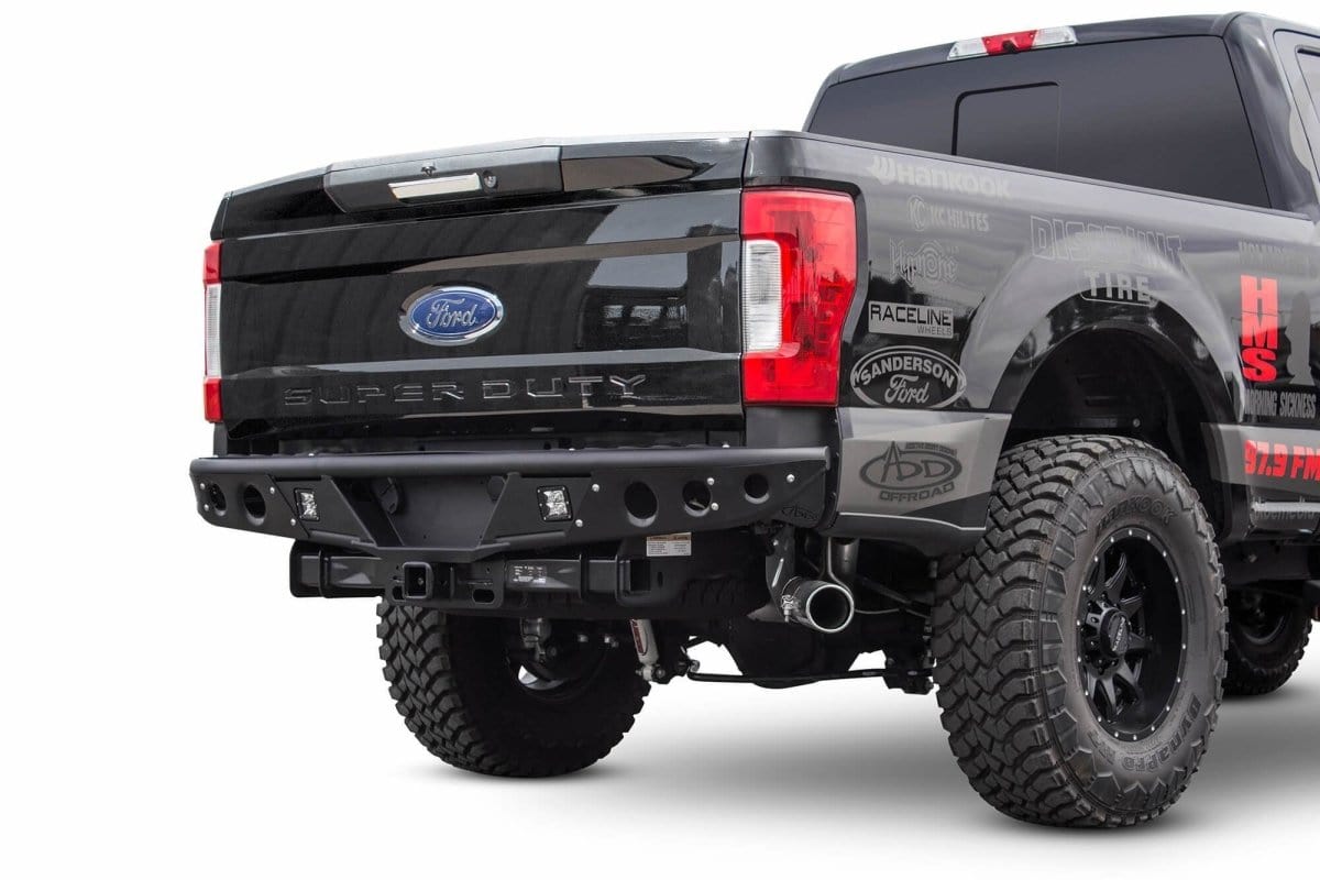 ADD R163281280103 2017 - 2022 Ford F250/F350 Super Duty Stealth Rear Bumper - Rugged Truck Gear