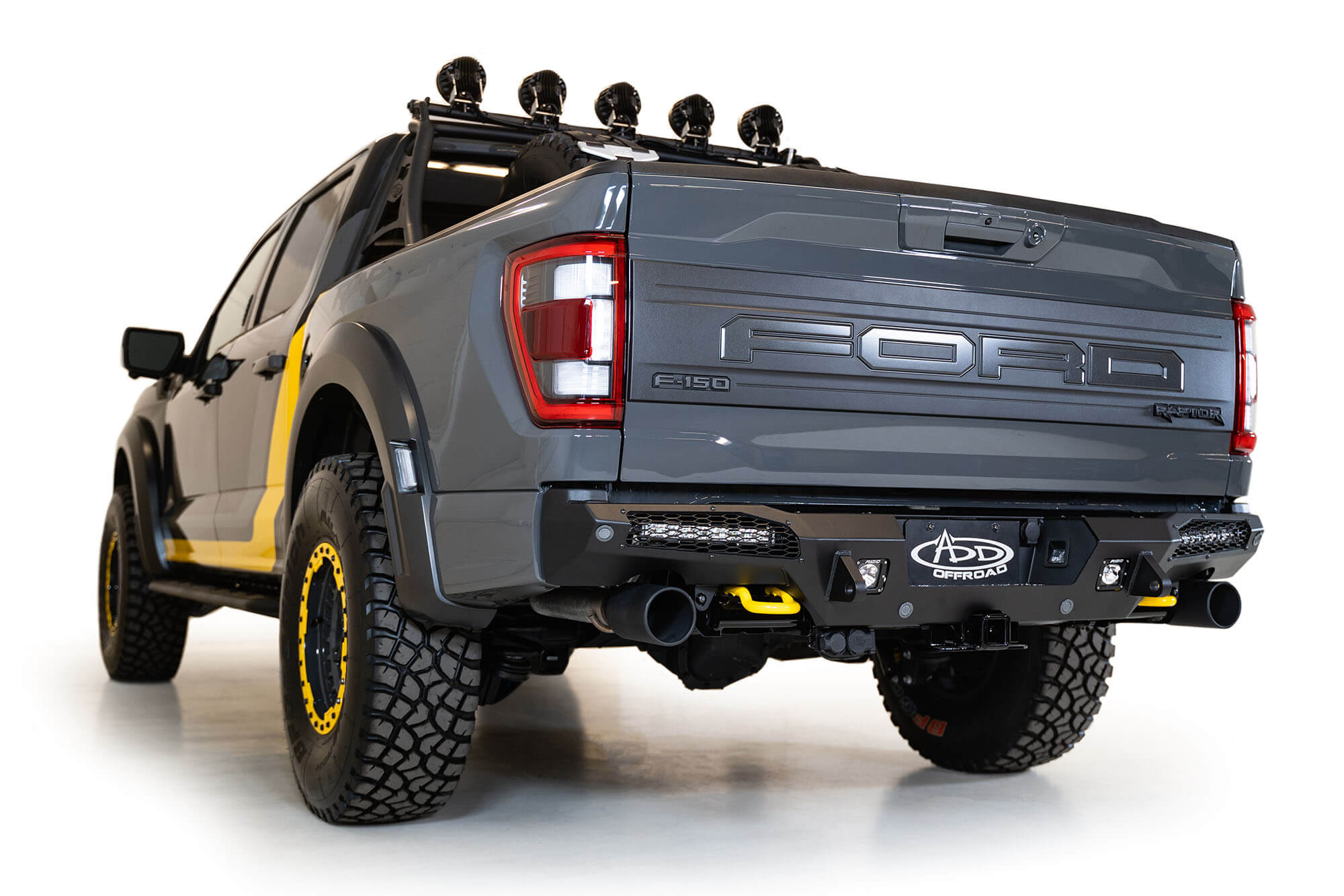 ADD R210151430103 2021 - 2023 Ford Raptor HoneyBadger Rear Bumper - Rugged Truck Gear