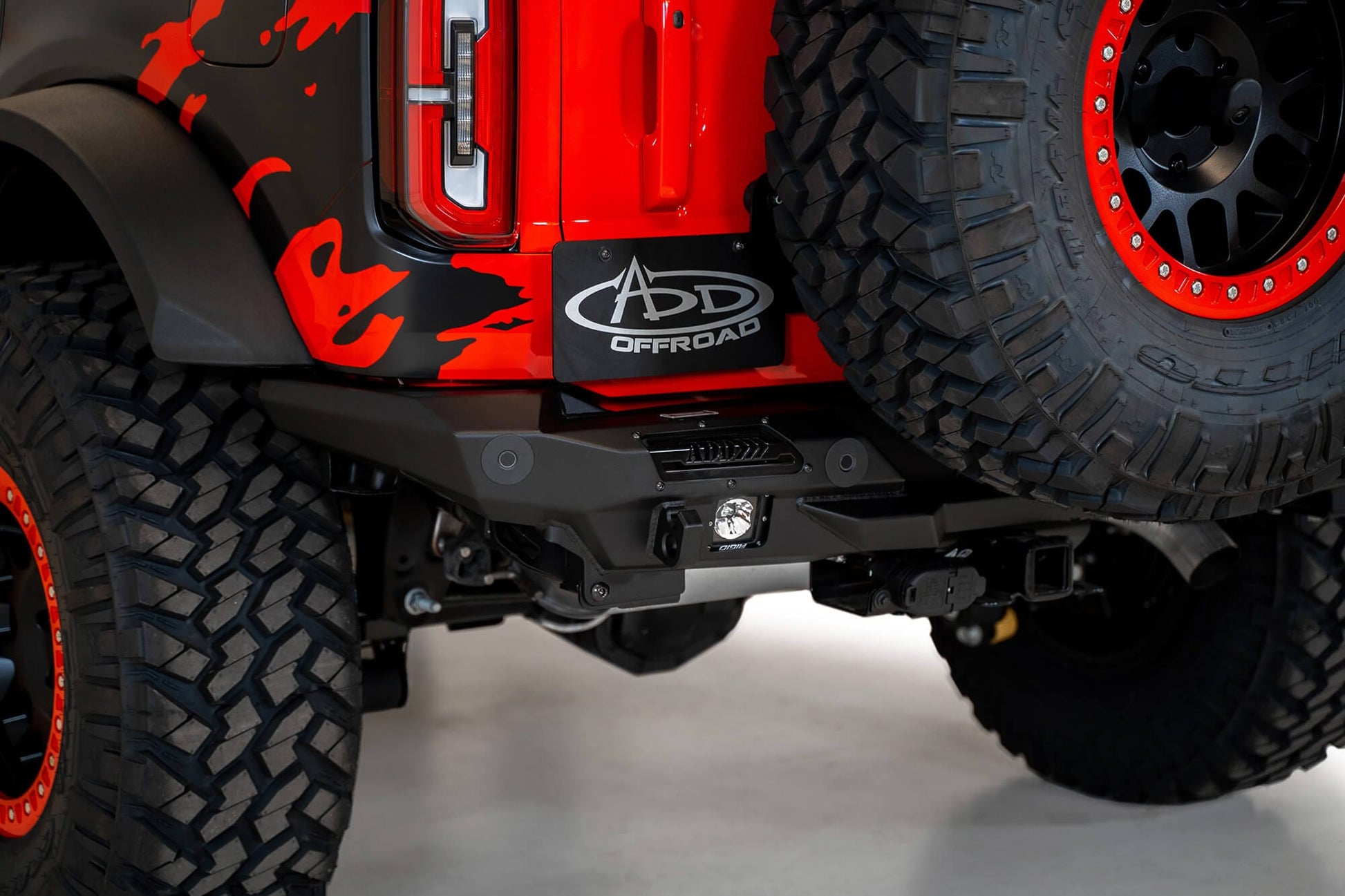 ADD R230081370103 2021 - 2023 Ford Bronco Stealth Fighter Rear Bumper - Rugged Truck Gear