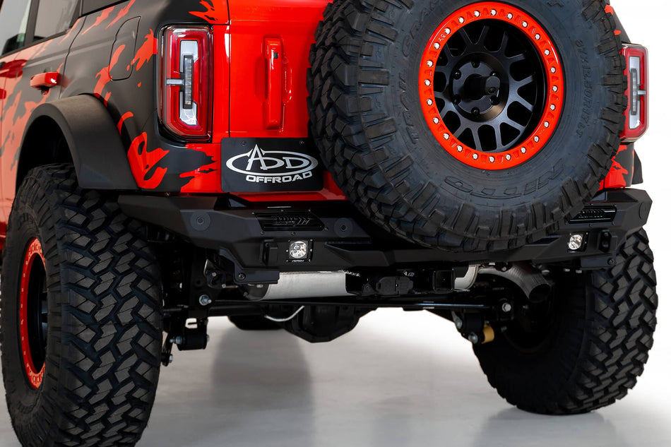 ADD R230081370103 2021 - 2023 Ford Bronco Stealth Fighter Rear Bumper - Rugged Truck Gear