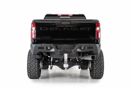 ADD R270021280103 GMC Sierra 2500 2020 - 2023 Bomber HD Rear Bumper with Blind Spot Monitor - Rugged Truck Gear