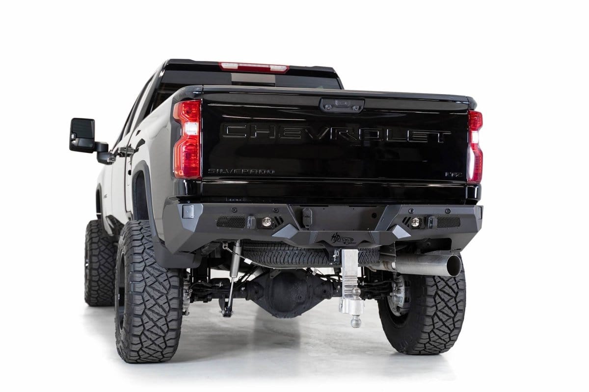 ADD R270021280103 GMC Sierra 2500 2020 - 2023 Bomber HD Rear Bumper with Blind Spot Monitor - Rugged Truck Gear
