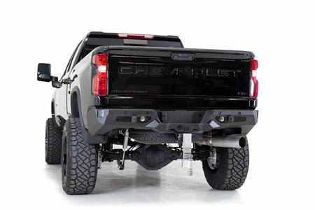 ADD R270021280103 GMC Sierra 2500 2020 - 2023 Bomber HD Rear Bumper with Blind Spot Monitor - Rugged Truck Gear