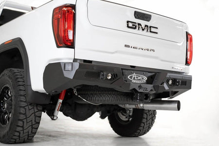 ADD R270021280103 GMC Sierra 2500 2020 - 2023 Bomber HD Rear Bumper with Blind Spot Monitor - Rugged Truck Gear