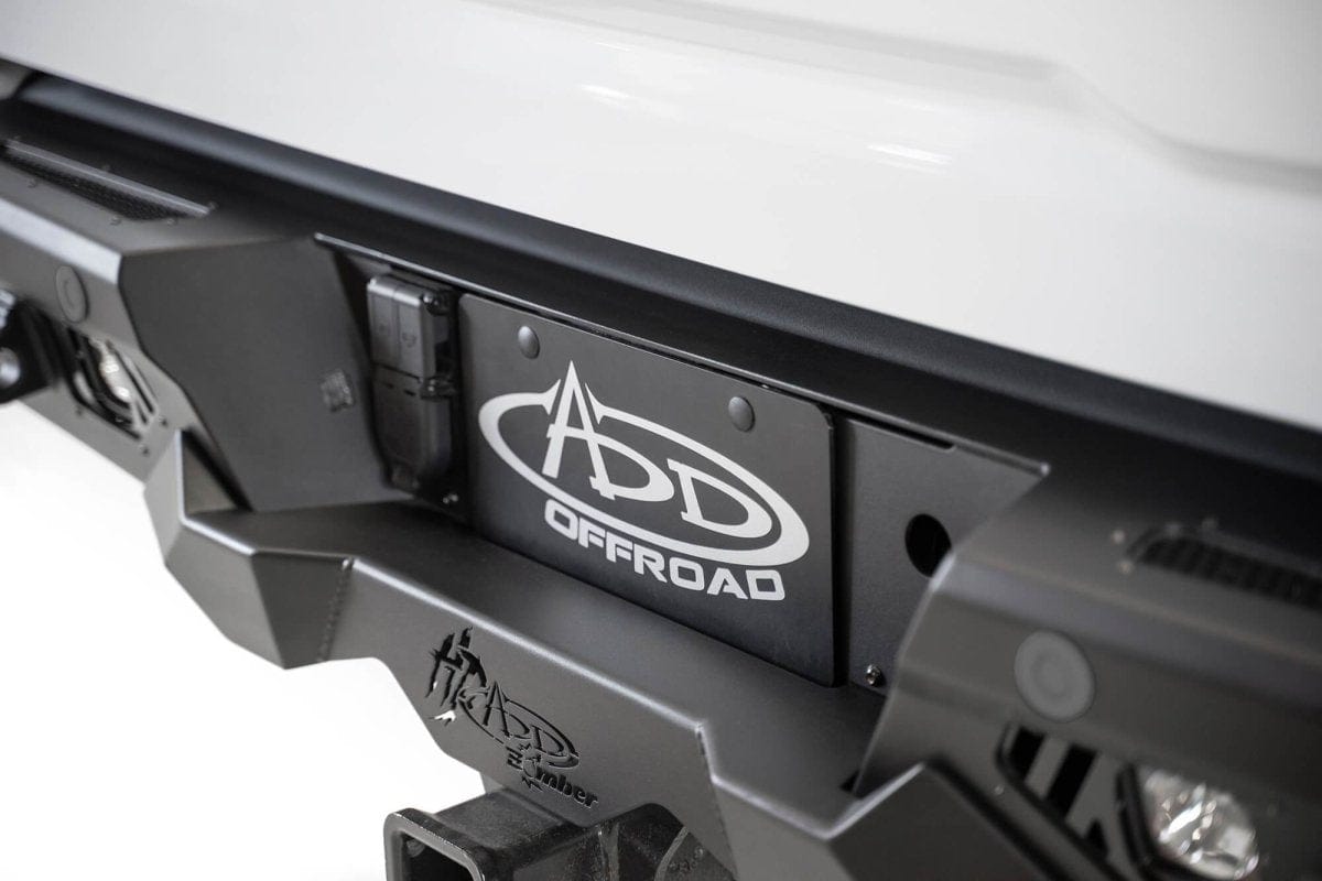 ADD R270021280103 GMC Sierra 2500 2020 - 2023 Bomber HD Rear Bumper with Blind Spot Monitor - Rugged Truck Gear