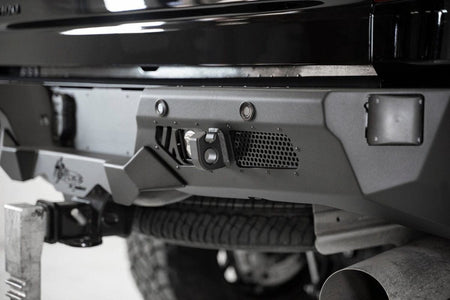 ADD R270021280103 GMC Sierra 2500 2020 - 2023 Bomber HD Rear Bumper with Blind Spot Monitor - Rugged Truck Gear