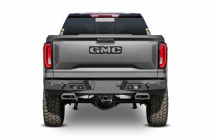 ADD R441051280103 2019-2021 GMC Sierra 1500 Stealth Fighter Rear Bumper with Exhaust Tips - BumperStock