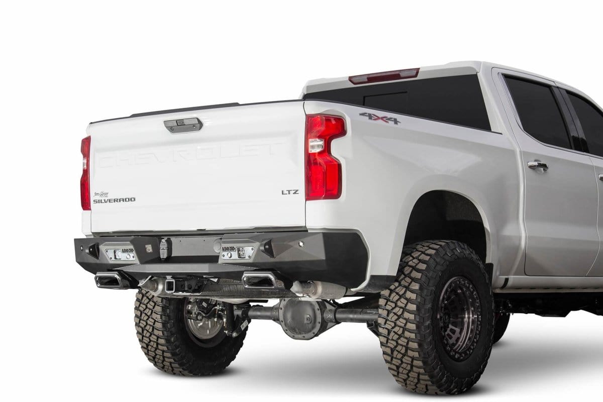 ADD R441051280103 2019 - 2022 GMC Sierra 1500 Stealth Fighter Rear Bumper with Exhaust Tips - Rugged Truck Gear