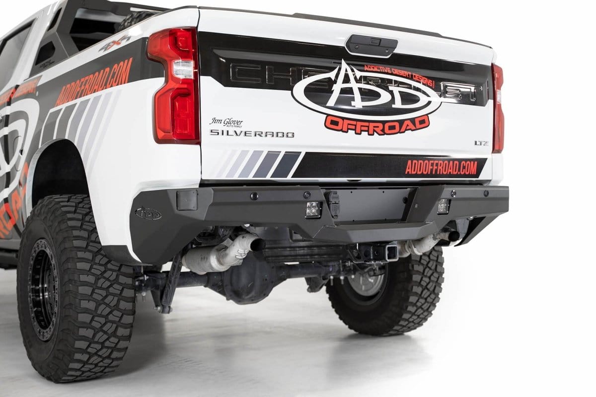 ADD R447711280103 2019-2021 Chevy Silverado 1500 Stealth Fighter Rear Bumper - BumperStock