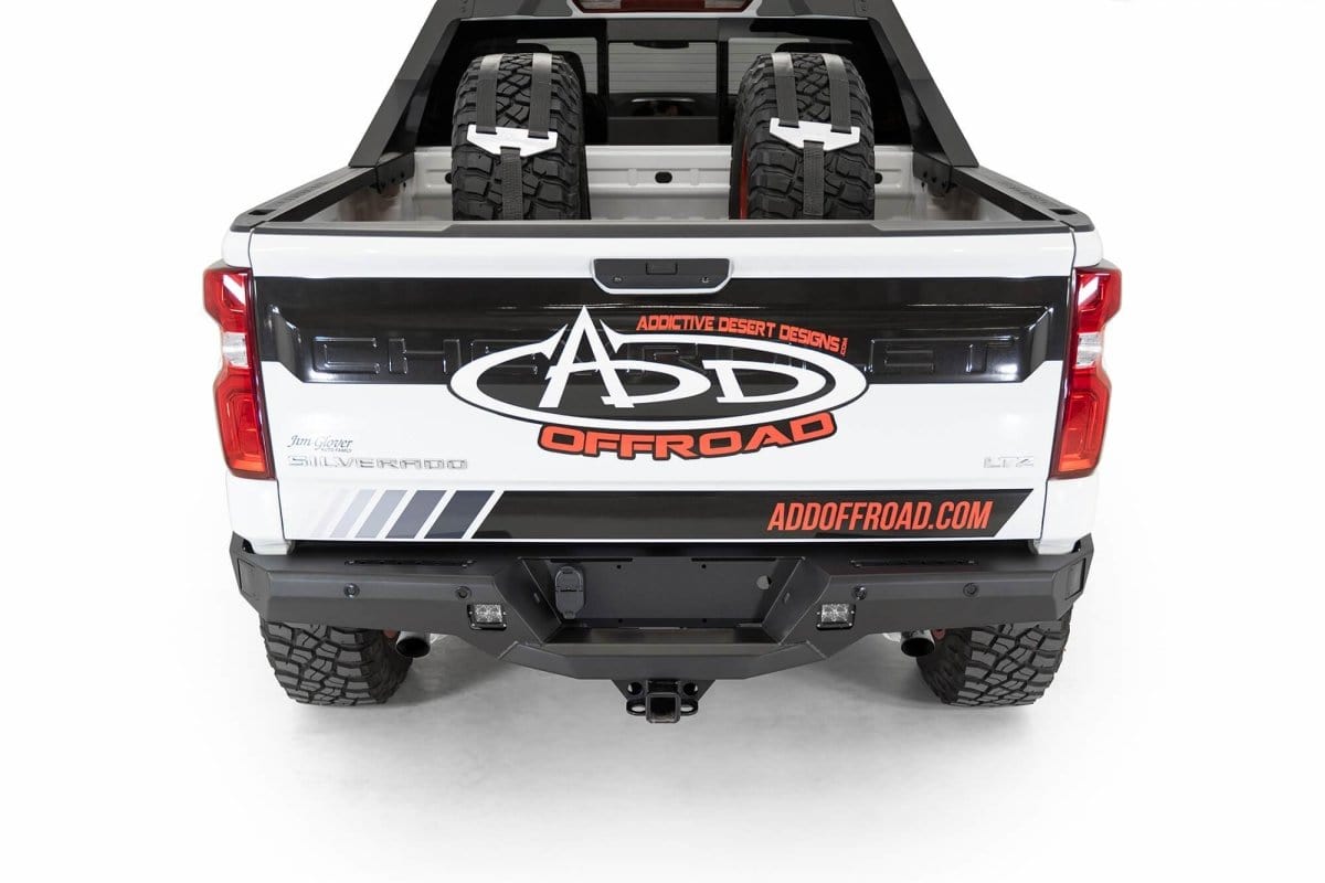 ADD R447711280103 2019 - 2022 Chevy Silverado 1500 Stealth Rear Bumper - Rugged Truck Gear