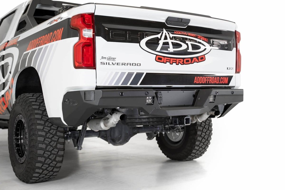 ADD R447711280103 2019 - 2022 Chevy Silverado 1500 Stealth Rear Bumper - Rugged Truck Gear