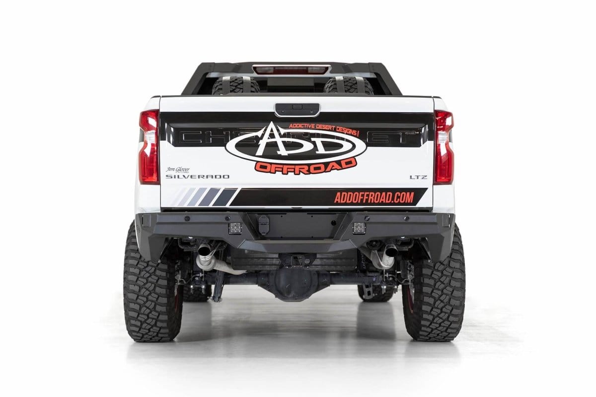 ADD R447711280103 2019 - 2022 Chevy Silverado 1500 Stealth Rear Bumper - Rugged Truck Gear